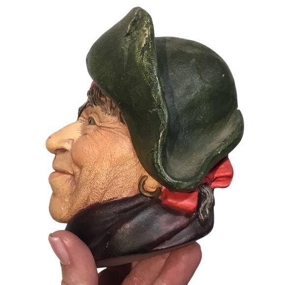 Vintage Smuggler Legend Chalkware Head Wall Hanging - Picture 2 of 5